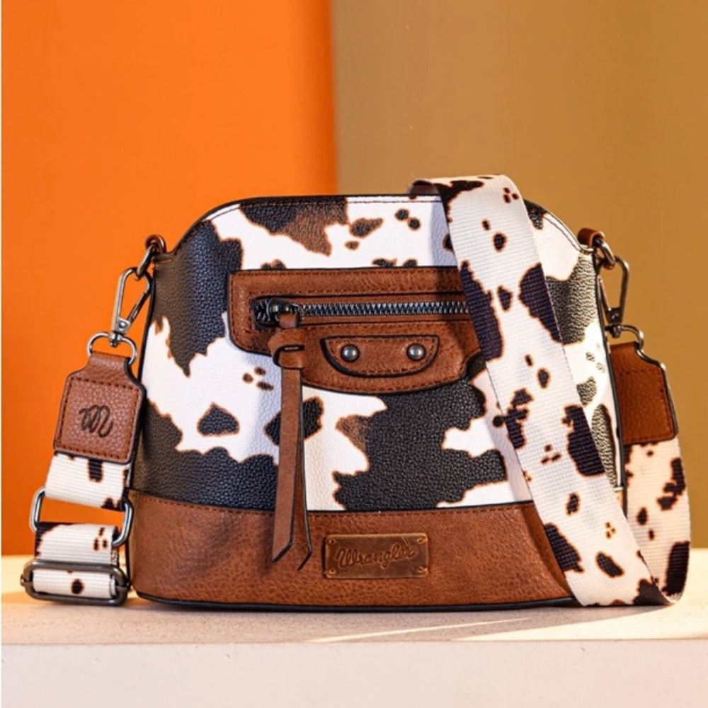 WRANGLER cow print purse. NWT - Picture 2 of 4